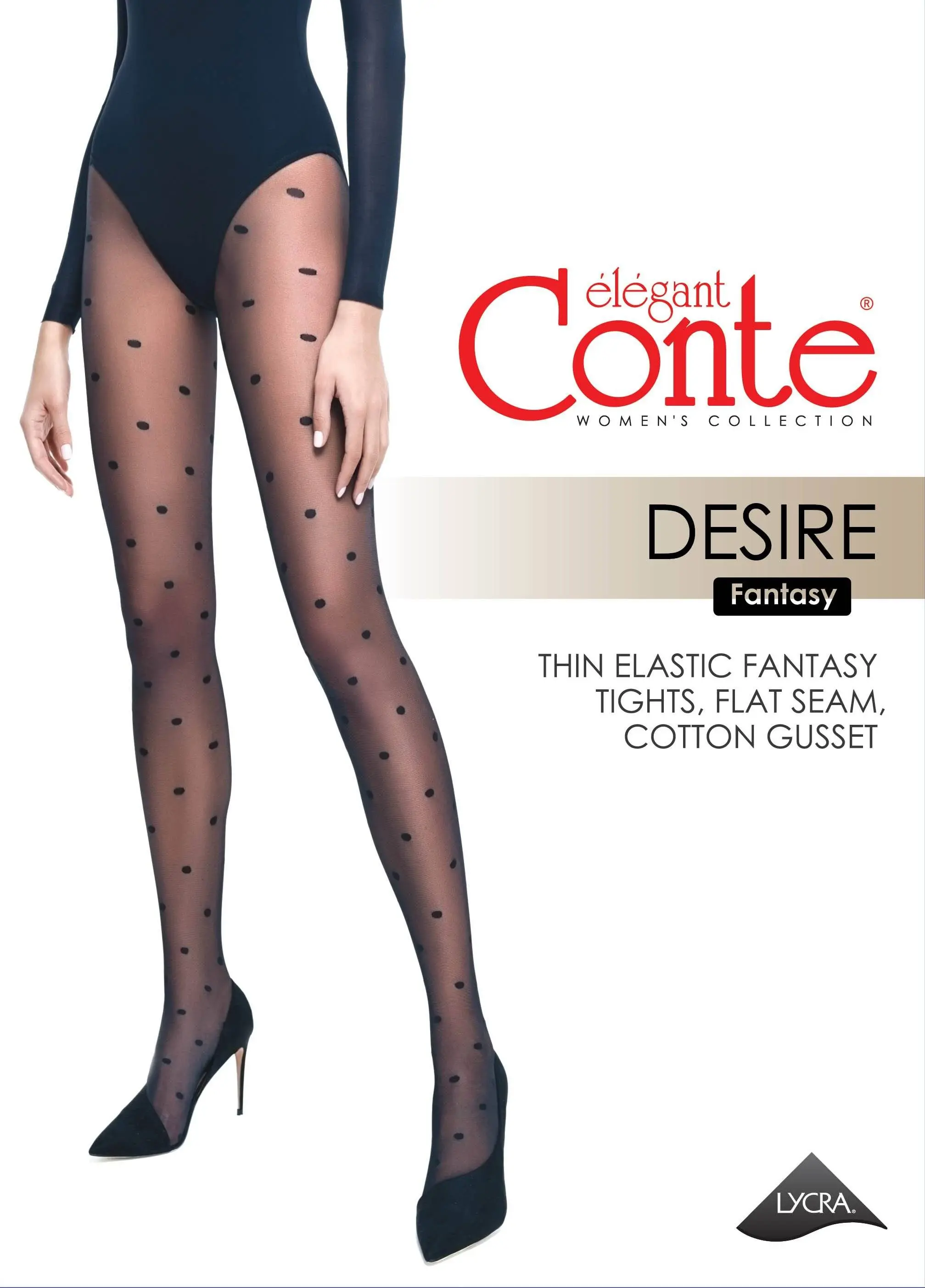 Conte Desire 20 Den - Fantasy Women's Tights with Polka Dots (18S-107SP)