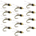 Beadhead Olive 3 Dollar Dip Serendipity Nymph - 1 Dozen Flies Size 16