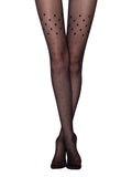 Conte Evening 20 Den - Fantasy Women's Tights with pattern "dots and triangles", imitating stockings (21S-93SP)