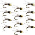 Beadhead Black 3 Dollar Dip Serendipity Nymph - 1 Dozen Flies Size 16