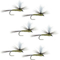 Barbless Parachute Blue Winged Olive BWO Dry Fly - 6 Flies Size 18