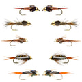 Basics Collection - Tungsten Bead Nymph Assortment - 10 Flies - Sizes 10-16