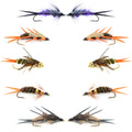 Basics Collection - Double Bead Nymph Assortment - 10 Flies - Size 14