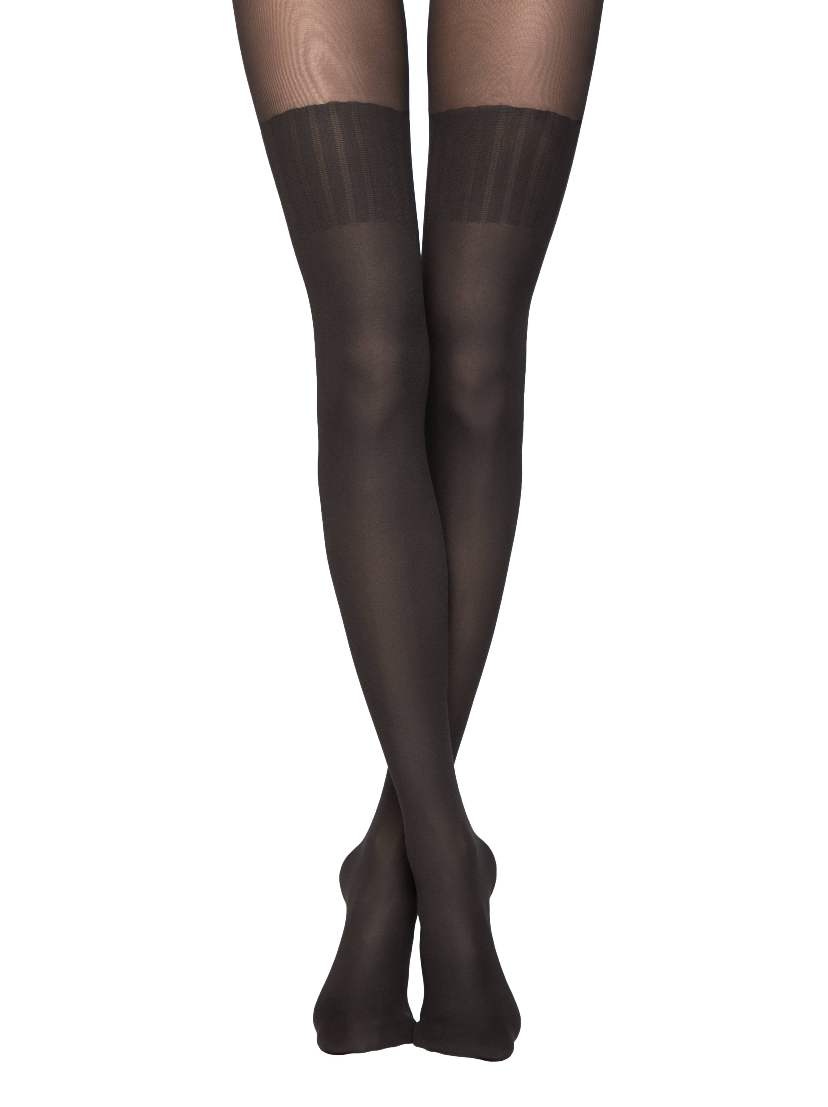 Conte Erica 20/60 Den - Fantasy Opaque Women's Tights with Imitation Mélange Golfs (12S-7SP)