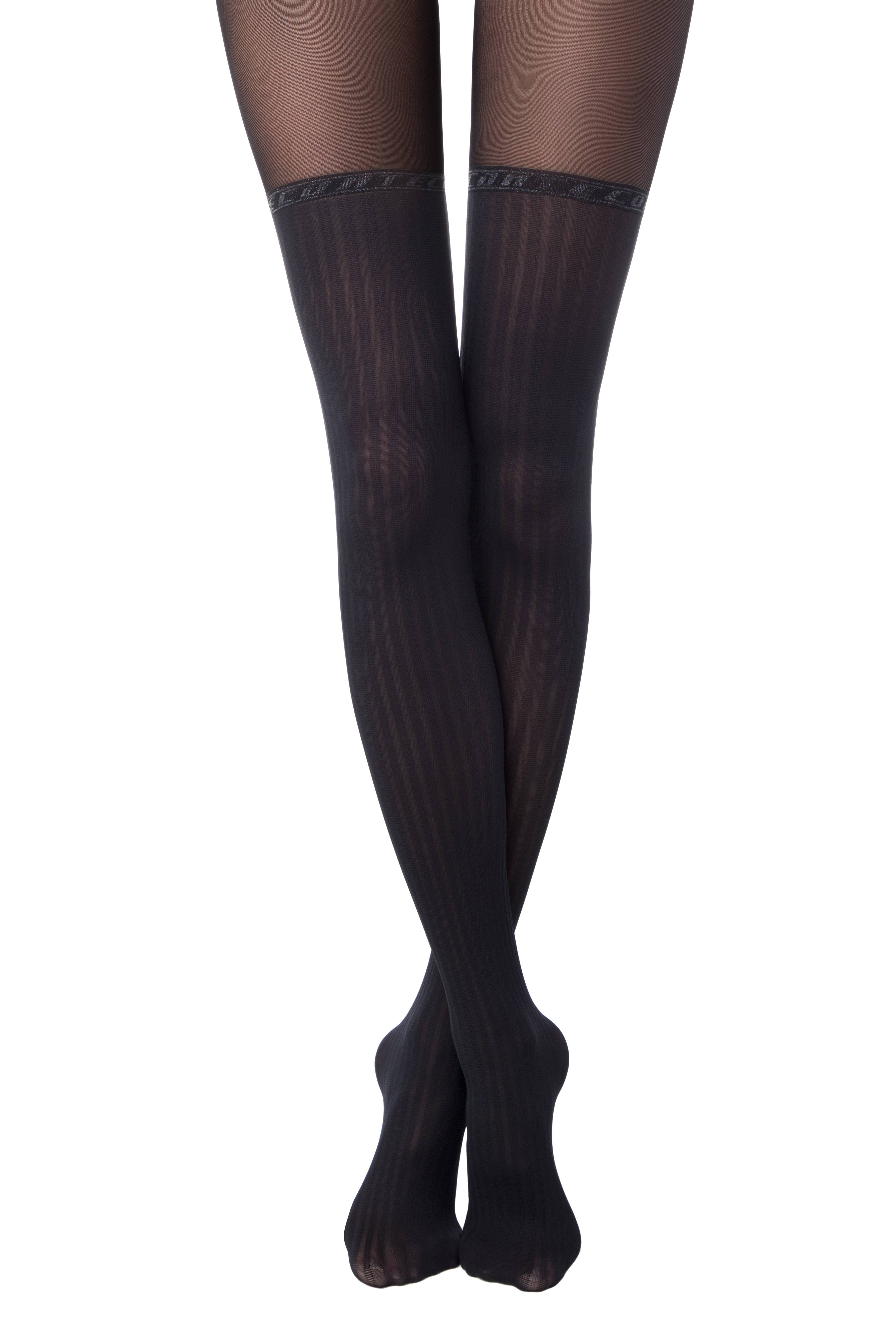 Conte Glam 40 Den - Fantasy Women's Tights with Stockings Imitation (19S-240SP)