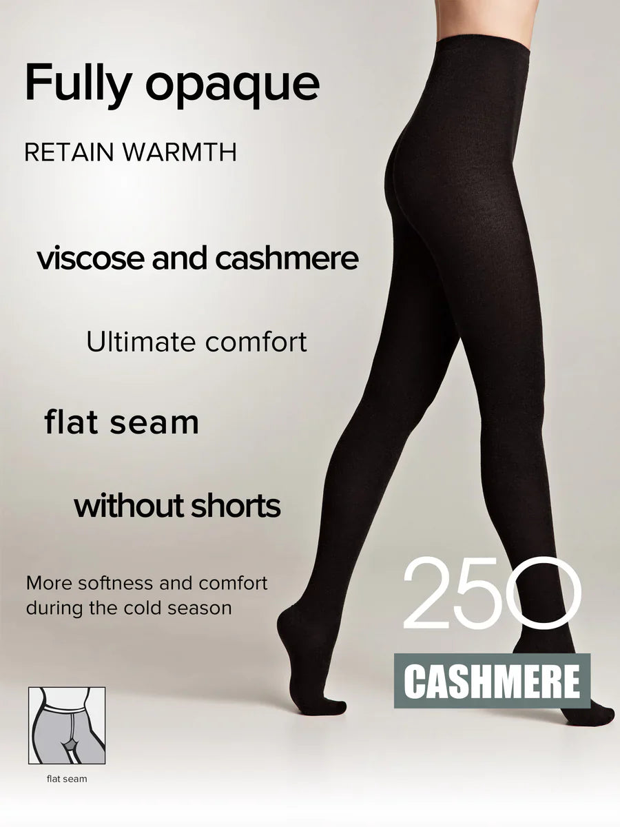 Conte Cashmere 250 Den - 7% Cashmere Warm Thin Soft Women's Tights (14С-122СП)