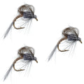 3 Pack CDC Loop Wing Adams Emerger Fly - Hook Size 14