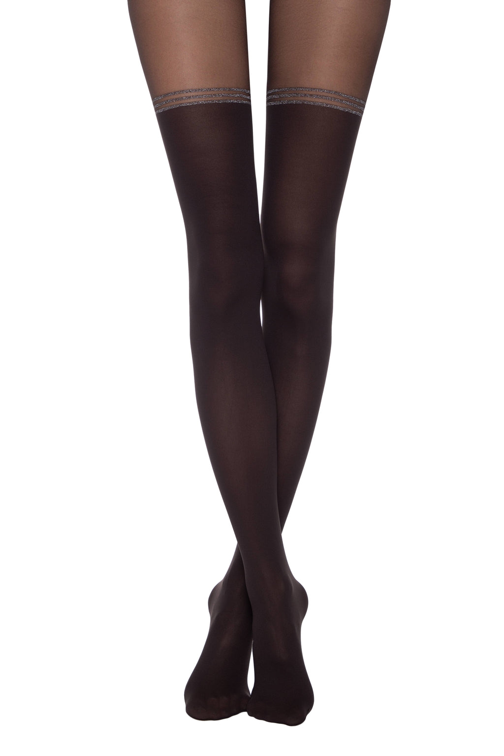 Conte Impressive 50 Den - Fantasy Opaque Women's Tights with Imitation Golfs (19С-238СП)