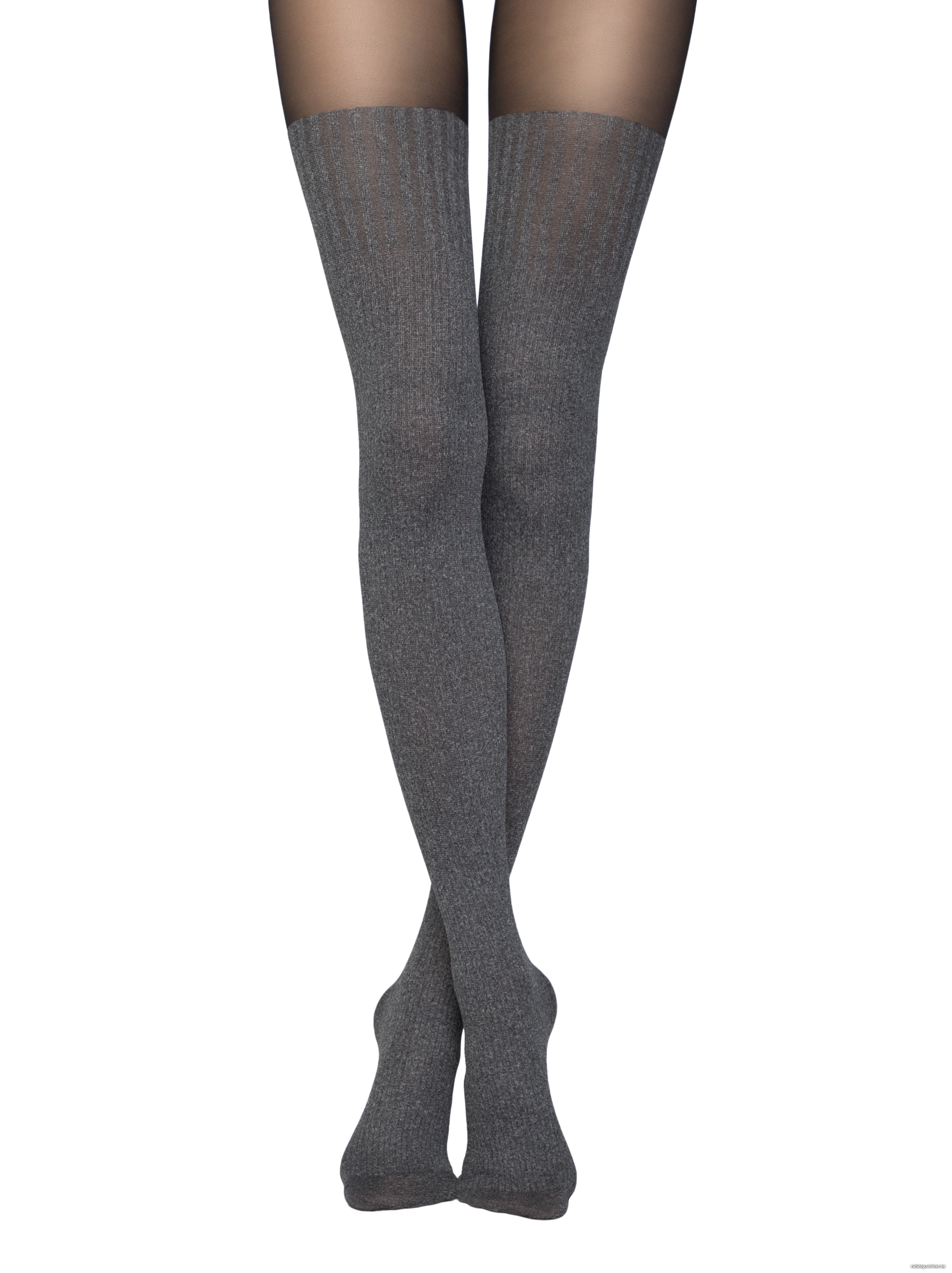 Conte Demi 50 Den - Fantasy Opaque Women's Tights with Imitation Mélange Golfs (13S-71SP)