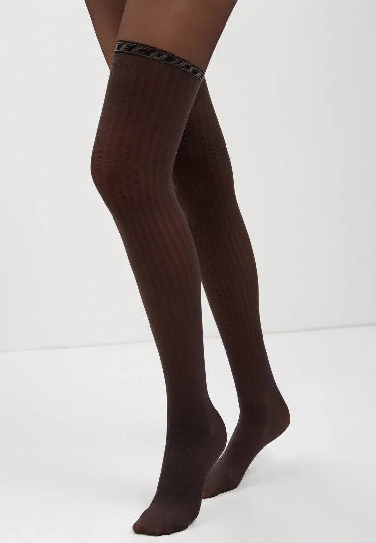 Conte Glam 40 Den - Fantasy Women's Tights with Stockings Imitation (19S-240SP)