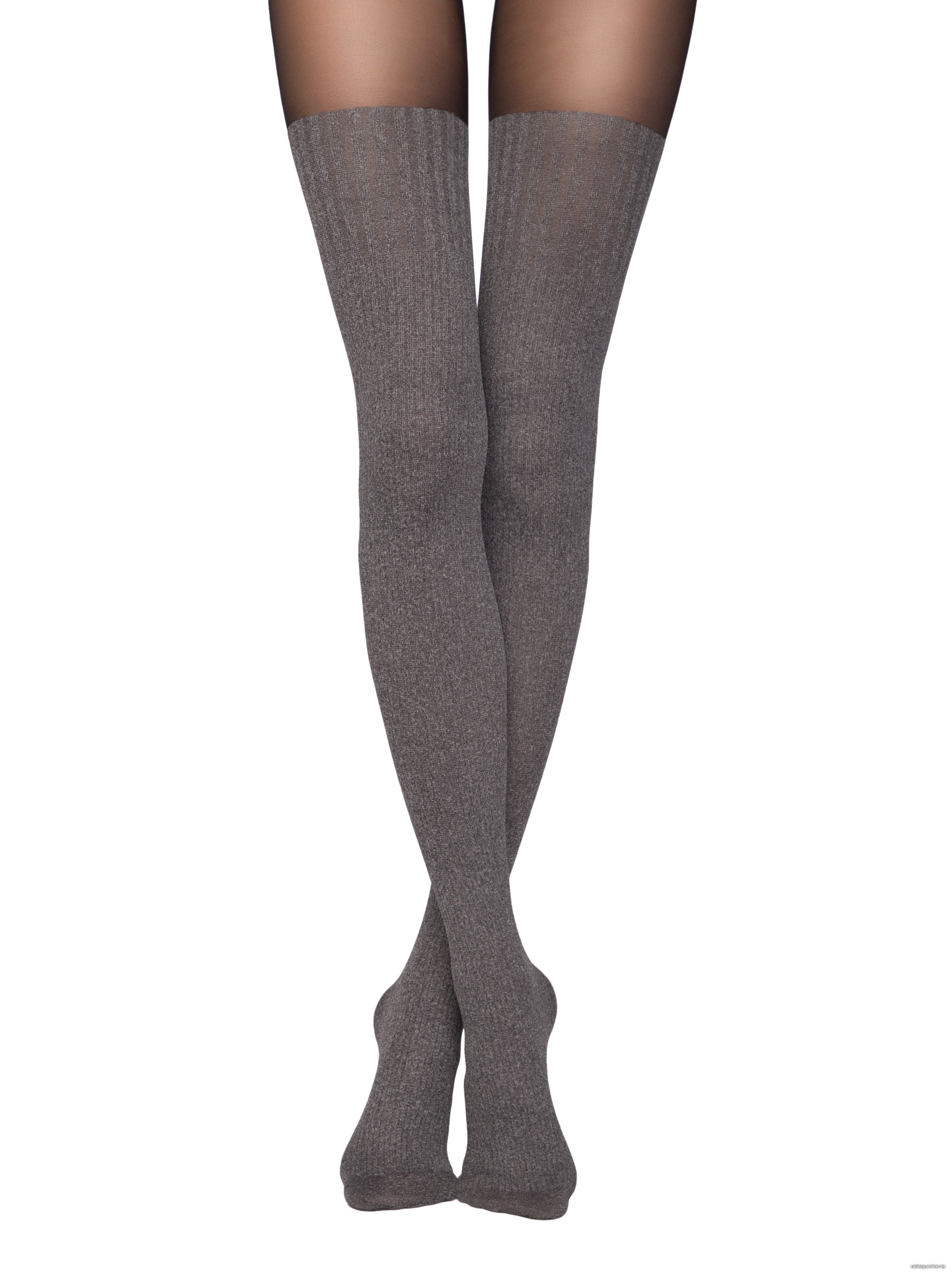 Conte Demi 50 Den - Fantasy Opaque Women's Tights with Imitation Mélange Golfs (13S-71SP)