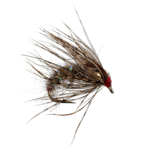 3 Pack Hares Ear Holy Grail Caddis Pupa Emerger Flies Hook Size 14
