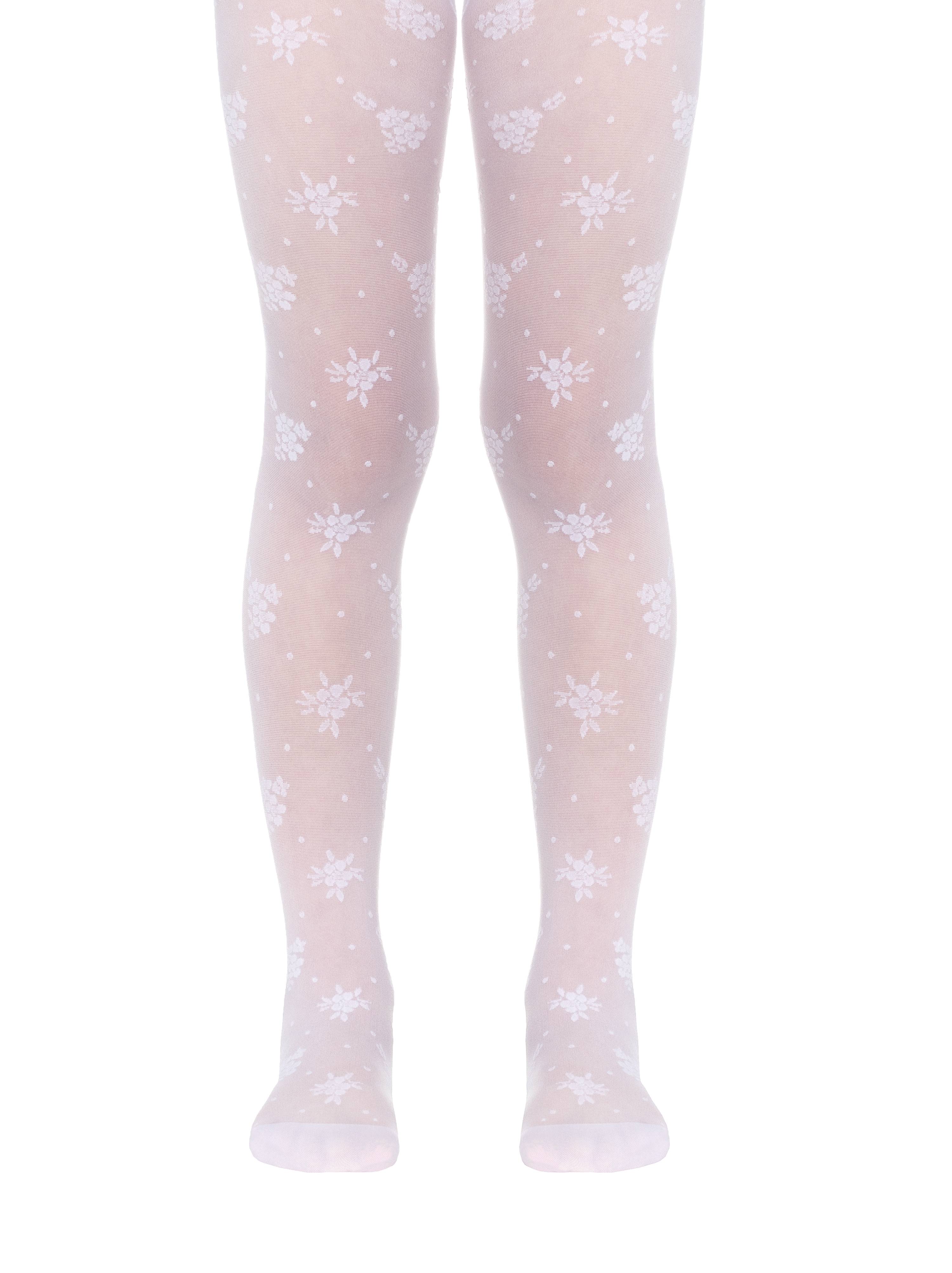 Conte Lucia 20 Den - Fantasy Thin Tights for Girls with a "flowers & polka dots" - 4yr. 6yr. 8yr. 10yr. (16С-47СП)