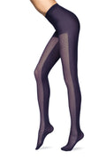 Conte Alliance 60 Den - Fantasy Opaque Women's Tights with "horizontal stripes" on the front (16S-135SP)
