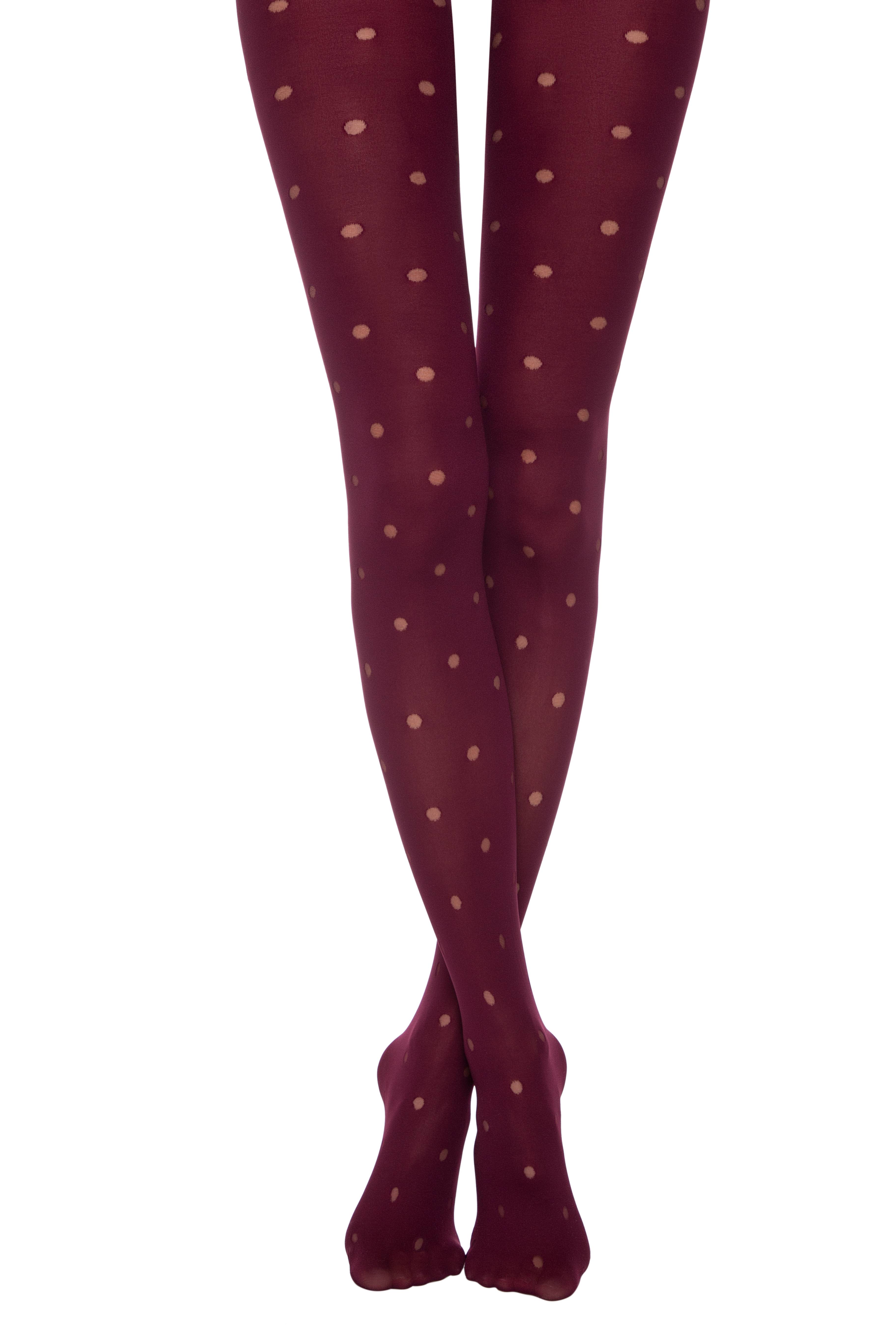 Conte Enjoy 50 Den - Fantasy Opaque Women's Tights with Sheer Polka Dots (19S-241SP)