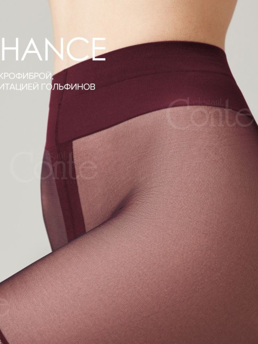 Conte Chance 50 Den - Fantasy Opaque Women's Tights with Imitation Golfs (16S-136SP)