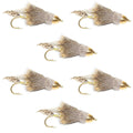 Cone Head Muddler Minnow Trout and Bass Streamer Fly - 6 Flies Size 2