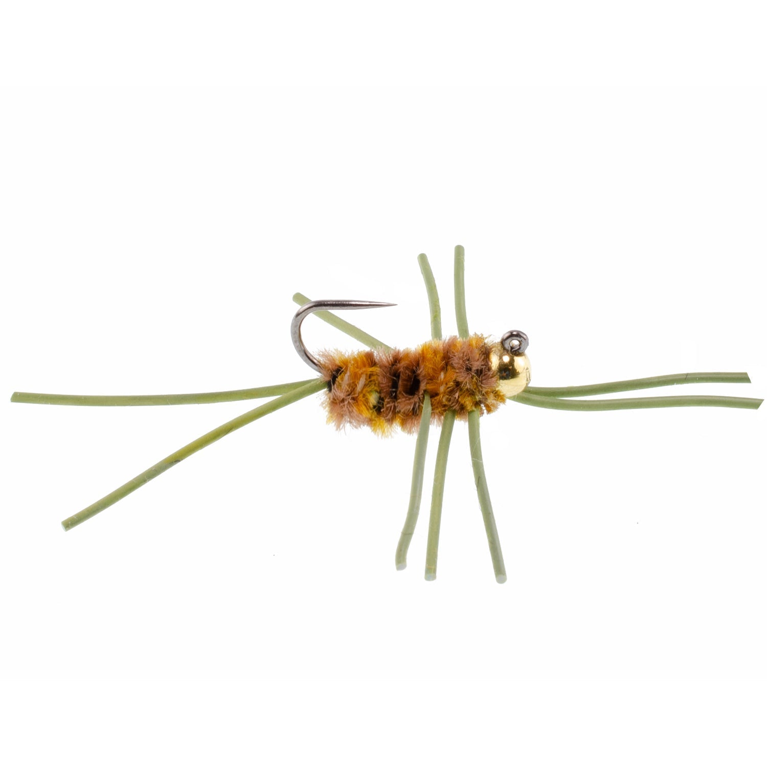 Tungsten Bead Jigged Pat's Rubber Legs Nymph Assortment Fly Fishing Flies - Trout and Bass Wet Fly Pattern - 14 Flies 7 Colors Hook Size 10