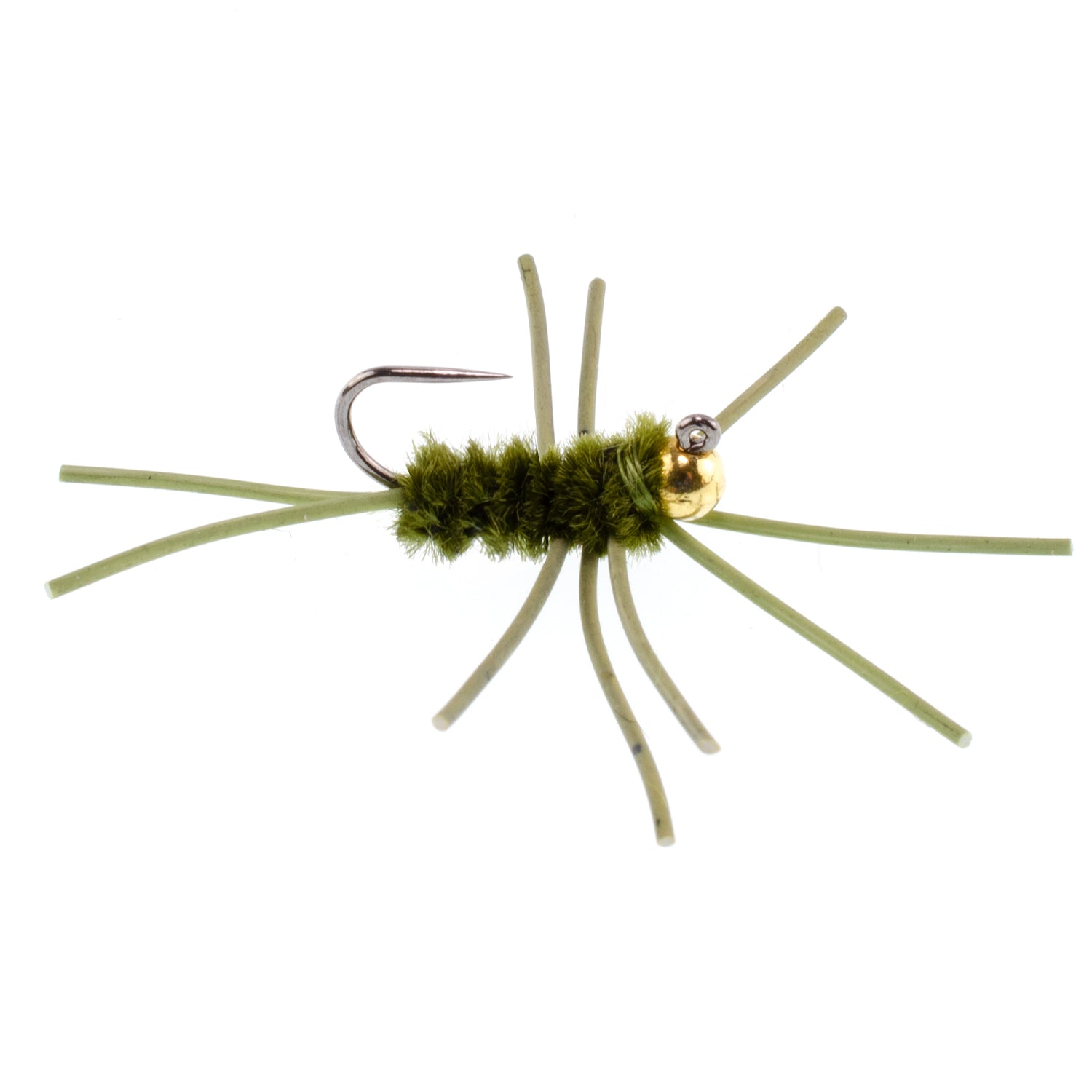 Tungsten Bead Jigged Pat's Rubber Legs Nymph Assortment Fly Fishing Flies - Trout and Bass Wet Fly Pattern - 21 Flies 7 Colors Hook Size 10