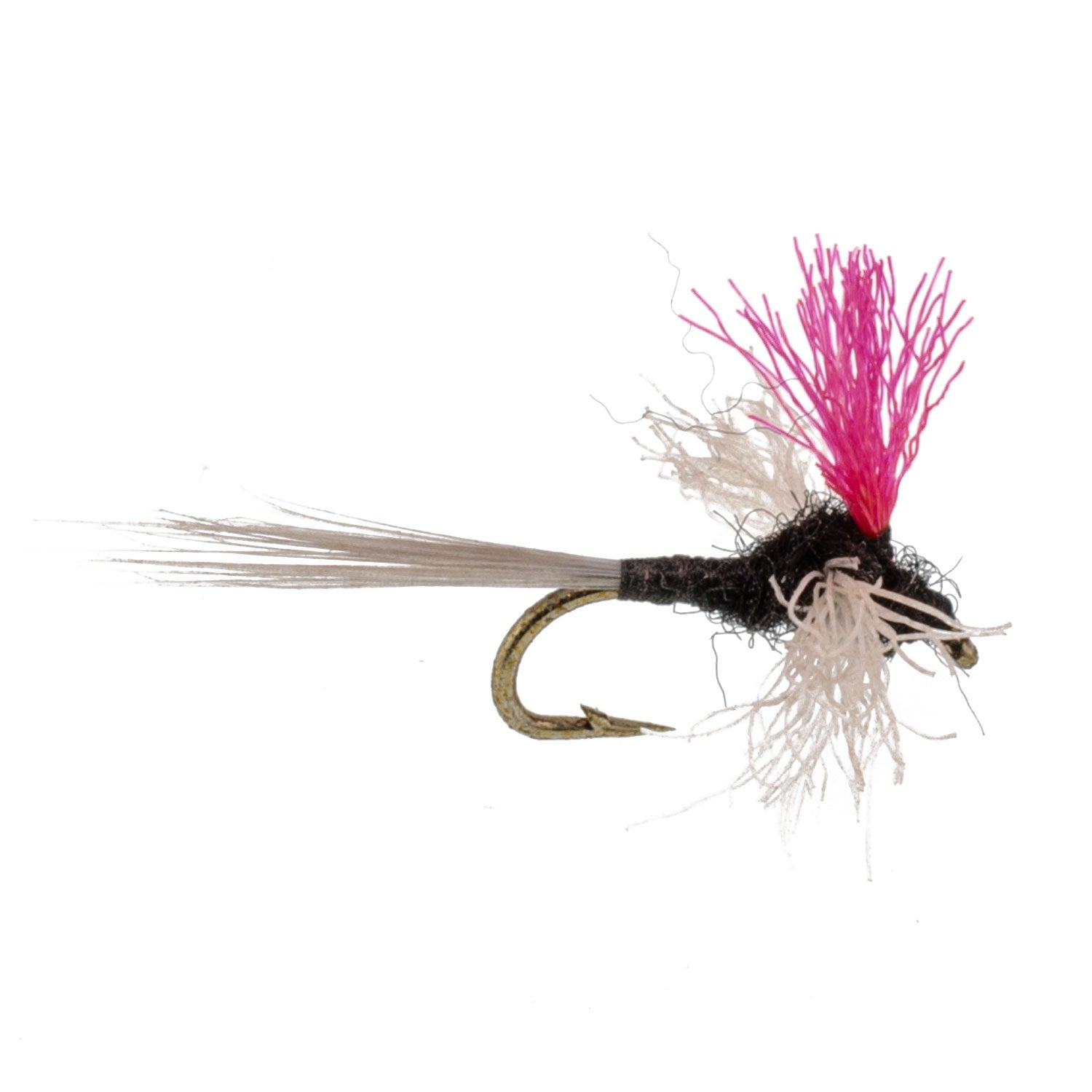 3 Pack Trico Spinner High Visibility Pink Post Flies Hook Size 20
