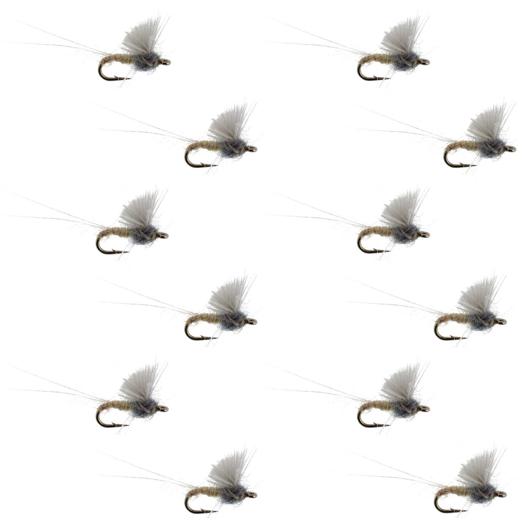 RS2 Gray Emerger Midge - 12 Flies Hook Size 22