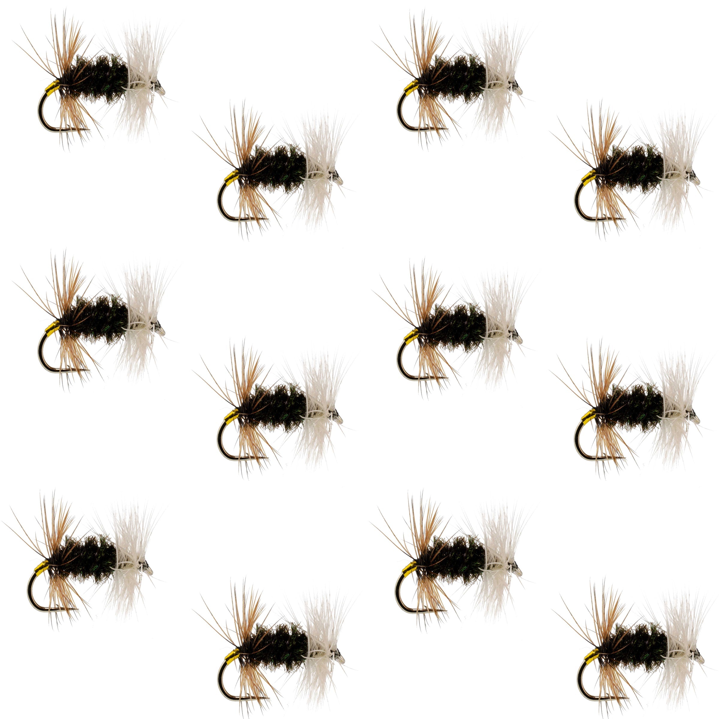 Renegade Classic Trout Dry Fly 12 Flies Hook Size 12