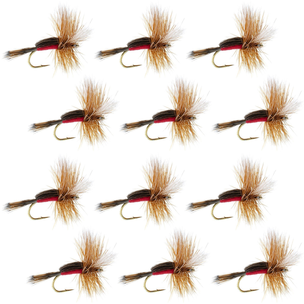 Royal Humpy Classic Hair Wing Dry Fly - 12 Flies Hook Size 12