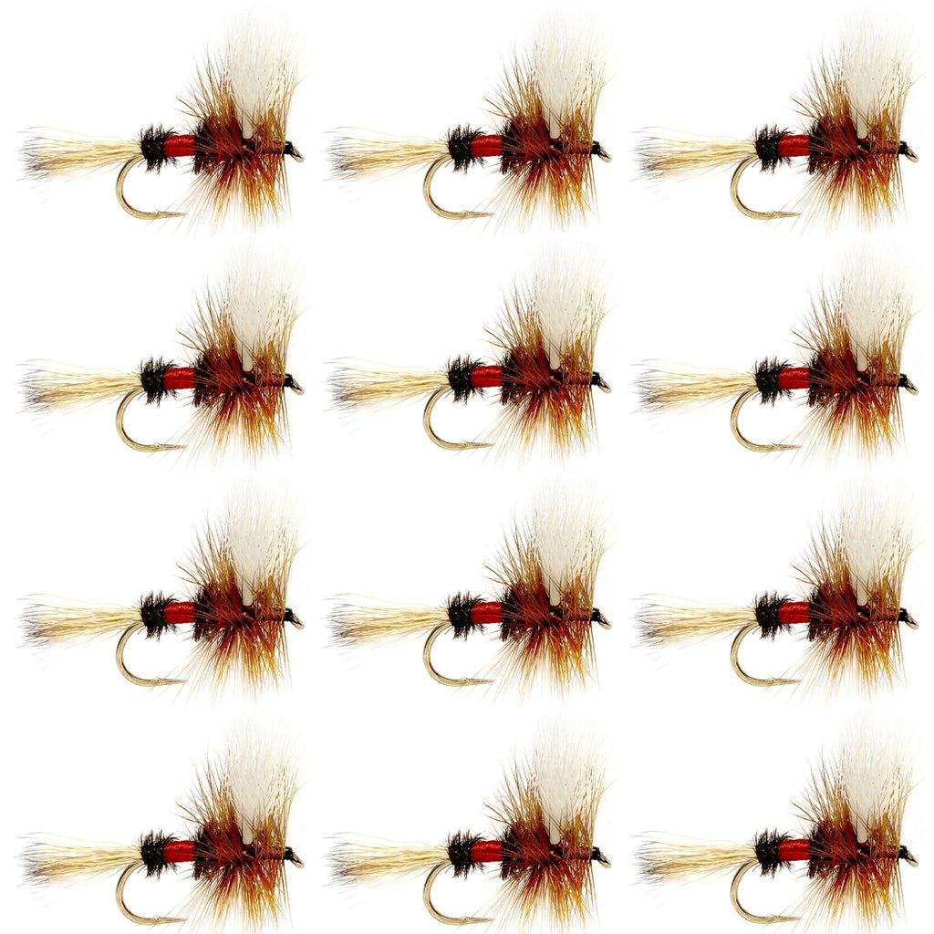Royal Wulff Classic Trout Dry Fly Fishing Flies - 12 Flies Size 8