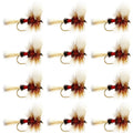 Royal Wulff Classic Trout Dry Fly Fishing Flies - 12 Flies Size 8