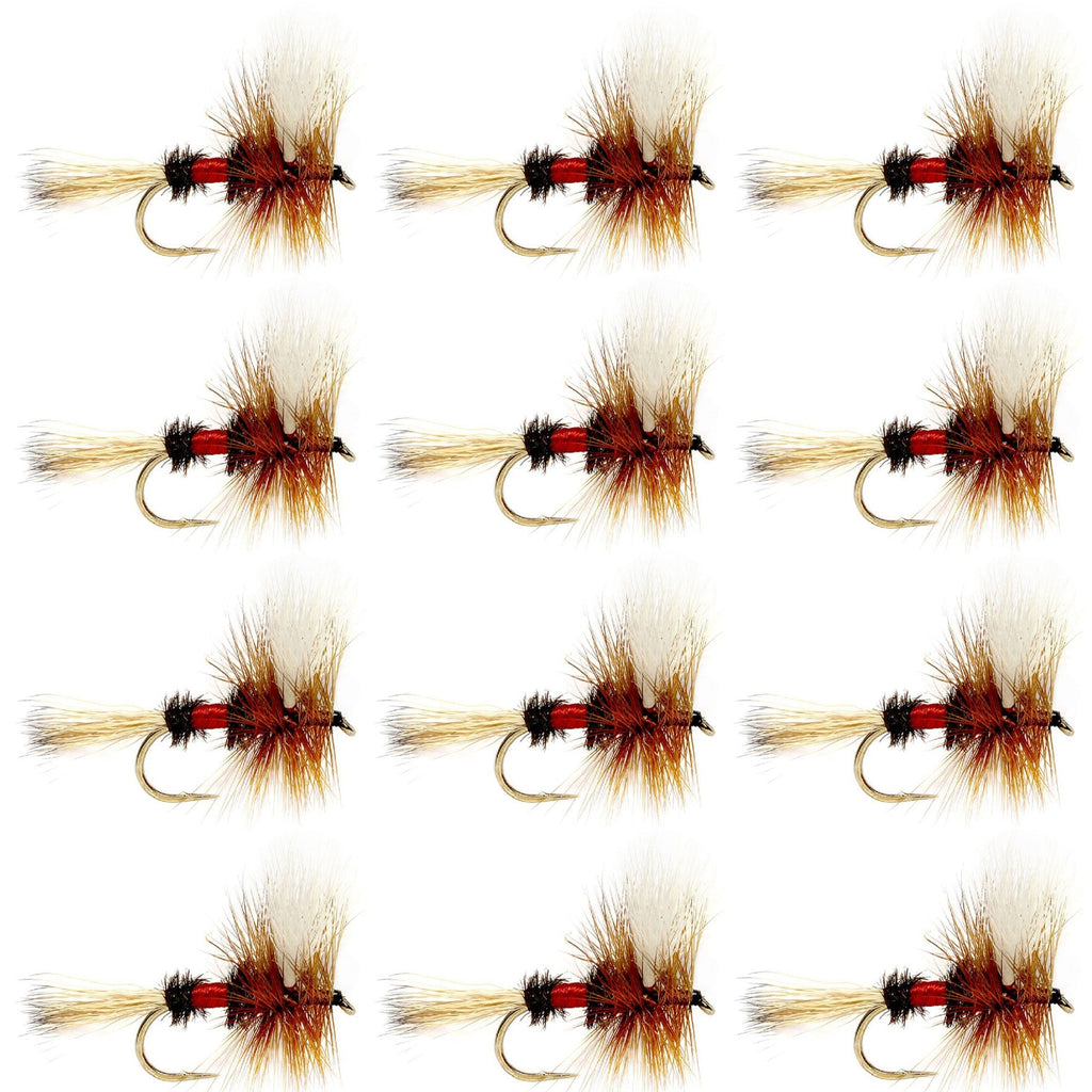 Royal Wulff Classic Trout Dry Fly Fishing Flies - 12 Flies Size 10