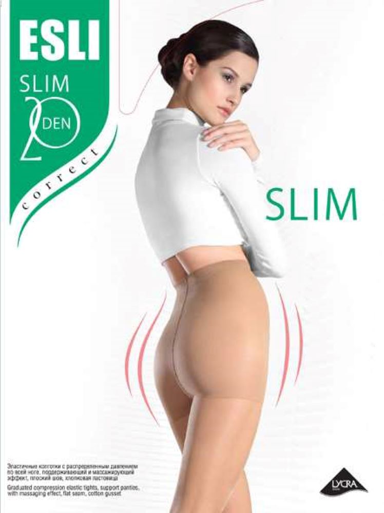 Conte/Esli Slim 20 Den - Correct Modelling Control Top Women's Tights (8С-63СПЕ)