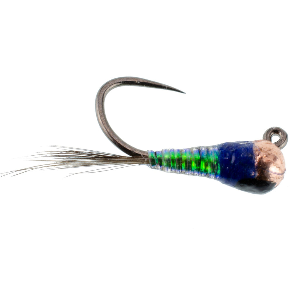 3 Pack Tungsten Gasolina Perdigon Tactical Jig Euro Nymph Fly - Size 16