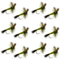 Western Green Drake Dry Fly - 12 Flies Size 10
