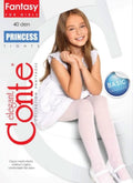 Conte Princess 40 Den - Fantasy Elegant Semi-Opaque Tights For Girls - 4yr. 6yr. 8yr. 10yr. 12yr.  (18С-229СП)