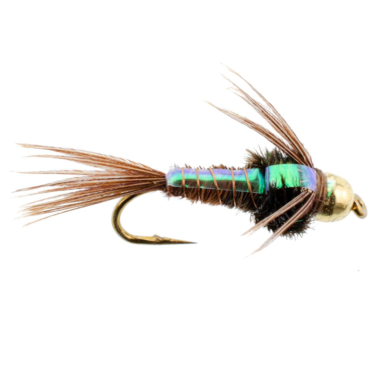 Basics Collection - Beaded Pheasant Tail Nymph Assortment - 10 Flies #14-18