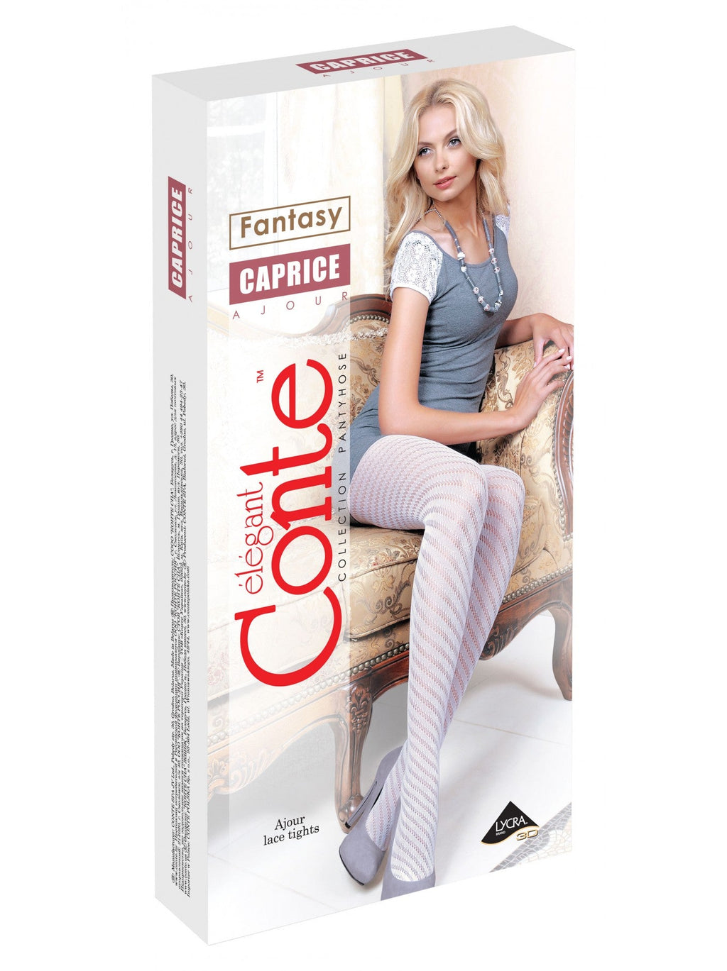 Conte Caprice - Fantasy Openwork 55% Cotton Women's Tights (13С-42СП)