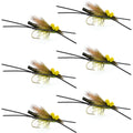 Long Tail Skwala Stone - Squalla Stonefly Dry Fly - 6 Flies Hook Size 10
